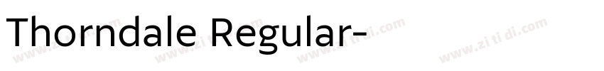 Thorndale Regular字体转换